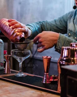 Online Cocktailshaker Bomber | dreiteilig - 500 ml - Kupfer Cocktailshaker