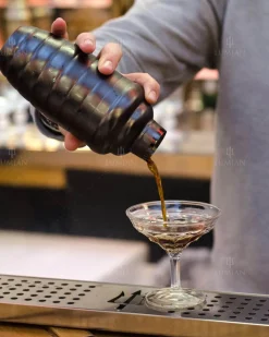 Outlet Cocktailshaker Bomber | dreiteilig - 500 ml - Schwarz Cocktailshaker