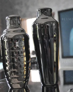 Outlet Cocktailshaker Bomber | dreiteilig - 500 ml - Schwarz Cocktailshaker