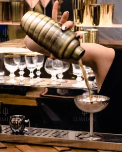 Clearance Cocktailshaker Bomber | dreiteilig - 500 ml - Bronze Cocktailshaker