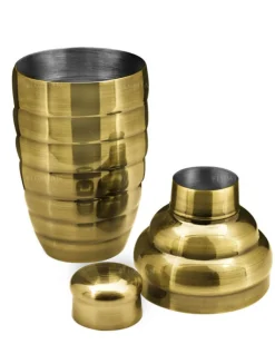 Clearance Cocktailshaker Bomber | dreiteilig - 500 ml - Bronze Cocktailshaker