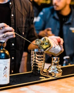 Outlet Cocktailshaker Bomber | dreiteilig - 500 ml - Gold Cocktailshaker