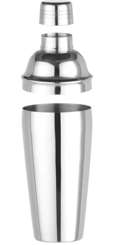 Online Cocktail-Shaker Edelstahl | 3teilig - 0,75l - Silber Cocktailshaker