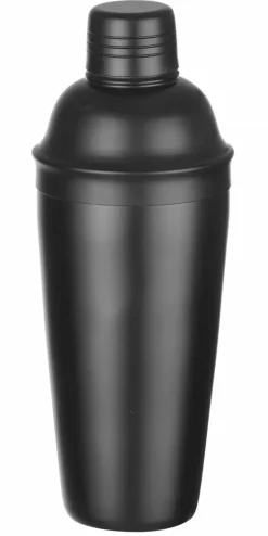 Cocktail-Shaker Edelstahl | 3teilig - 0,75l - Schwarz matt Cocktailshaker