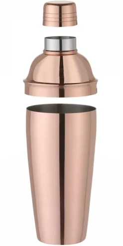 Discount Cocktail-Shaker Edelstahl | 3teilig - 0,75l - Kupfer Cocktailshaker