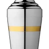 Best Cocktailshaker Yukiwa Baron | Silber glänzend - Vergoldete Akzente Cocktailshaker