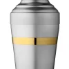 Cocktailshaker Yukiwa Baron | Silber matt - Vergoldete Akzente Cocktailshaker