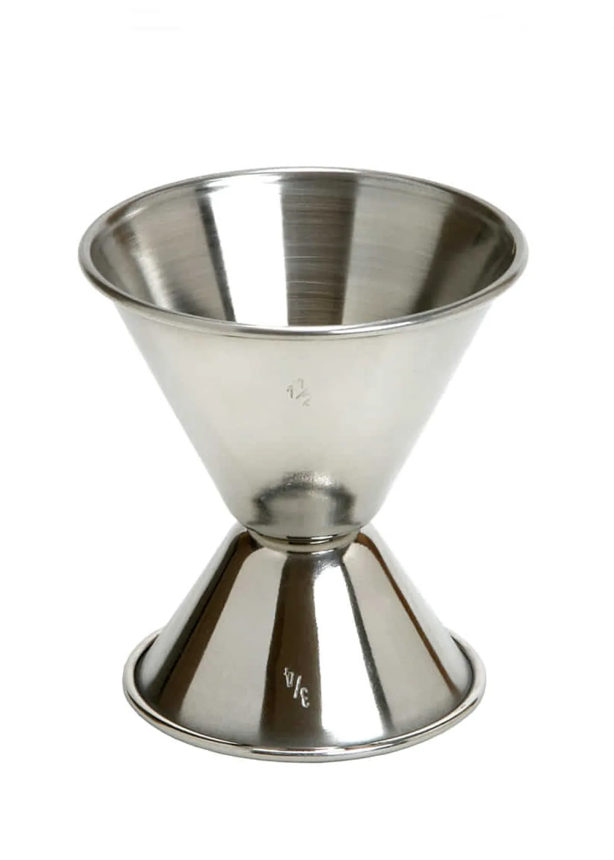 Best Doppelbarmaß Edelstahl | 35/50 ml - Silber Barmaß - Jigger