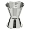 New Doppelmessbecher mit Skalierung | 30/50 ml - Silber Barmaß - Jigger