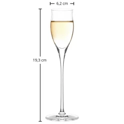 Online Edelbrand Glas | Q1 - | 60 ml (6 Stk) Kristallgläser|Grappa & Obstlergläser