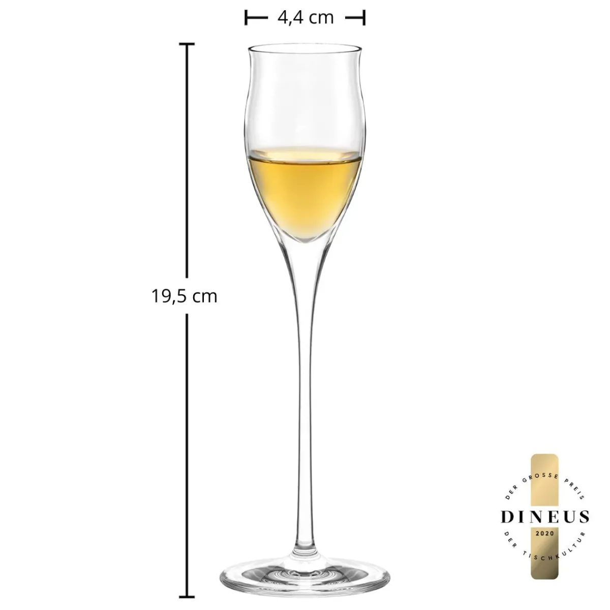 Best Edelbrand Glas | Quatrophil - | 65 ml (6 Stk) Kristallgläser|Grappa & Obstlergläser
