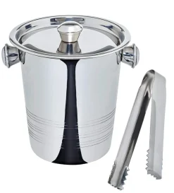 Outlet Eiseimer Mini Deluxe | mit Deckel & Zange – 1L Eiseimer