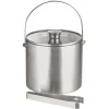 New Eiseimer-Set mit Zange & Glasdeckel | 3 L Eiseimer