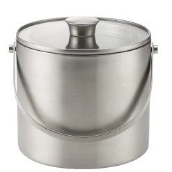 New Eiseimer-Set mit Zange & Glasdeckel | 3 L Eiseimer