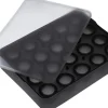 Clearance Eiswürfelform mit Deckel – Platin Silikon – Kugeln | 20 x 3 cm Eiswürfelformen
