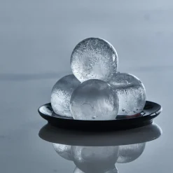 Clearance Eiswürfelform mit Deckel – Platin Silikon – Kugeln | 20 x 3 cm Eiswürfelformen