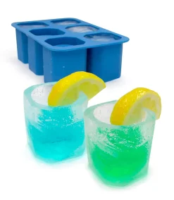 Hot Eiswürfelform Shotglas eckig | 6 Stück Eiswürfelformen