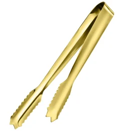Best Eiswürfelzange stabil | 18 cm - Gold Eiswürfelzangen