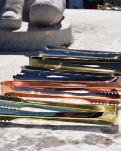 Best Eiswürfelzange stabil | 18 cm - Gold Eiswürfelzangen
