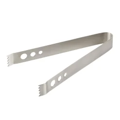 Online Eiszange gelocht - Edelstahl | 17 cm - Silber Eiswürfelzangen