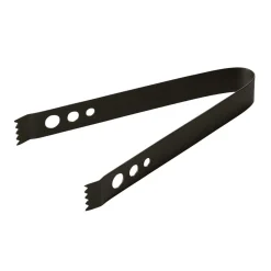 Sale Eiszange gelocht - Edelstahl | 17 cm - Schwarz Eiswürfelzangen