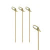 New Fingerfood-Spieße "Knoten" | Natur - 10 cm - Papstar Pure (6 x 250 Stk) Cocktailspieße|Cocktailspieße & -Dekoration