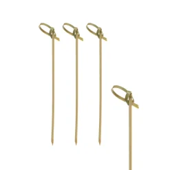 New Fingerfood-Spieße "Knoten" | Natur - 10 cm - Papstar Pure (6 x 250 Stk) Cocktailspieße|Cocktailspieße & -Dekoration