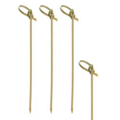Outlet Fingerfood-Spieße "Knoten" | Natur - 18 cm - Papstar Pure (6 x 250 Stk) Cocktailspieße|Cocktailspieße & -Dekoration