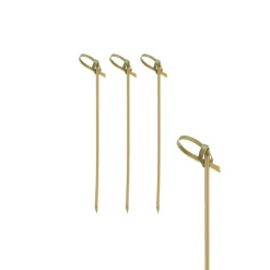 Fingerfood-Spieße "Knoten" | Natur - 6 cm - Papstar Pure (6 x 250 Stk) Cocktailspieße|Cocktailspieße & -Dekoration