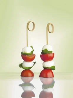 Clearance Fingerfood-Spieße "Twister" | Natur - 11 cm - Papstar Pure (100 Stk) Cocktailspieße|Cocktailspieße & -Dekoration