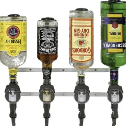 Best Flaschenhalter - Wandmontage | 4 Flaschen System-Portionierer