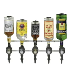 Discount Flaschenhalter - Wandmontage | 5 Flaschen System-Portionierer