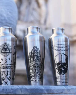 Hot French Shaker Chrono Tattoo | 2 teilig - 550 ml - Leonardo verziert Cocktailshaker