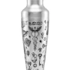 New French Shaker Chrono Tattoo | 2 teilig - 550 ml - Alchemy verziert Cocktailshaker