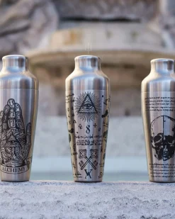 New French Shaker Chrono Tattoo | 2 teilig - 550 ml - Alchemy verziert Cocktailshaker