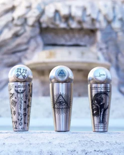New French Shaker Chrono Tattoo | 2 teilig - 550 ml - Alchemy verziert Cocktailshaker