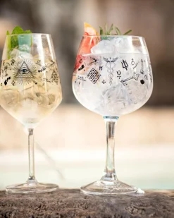 Best Gin Tonic Ballonglas - Alchemy Verzierung | 720 ml Gin & Tonic Gläser