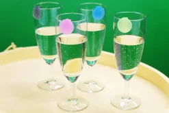 Discount Glasmarkierer Clip – Lurch | Bunt – 12 Stück Wein- & Sektverschlüsse|Wein-Ausgießer