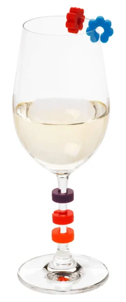 Online Glasmarkierer Silikon – Lurch | Bunt – 12 Stück Wein-Ausgießer|Wein- & Sektverschlüsse
