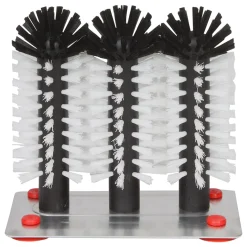 Best Glasspülbürste mit Metallboden | 3x18 cm Gläserspülbürsten
