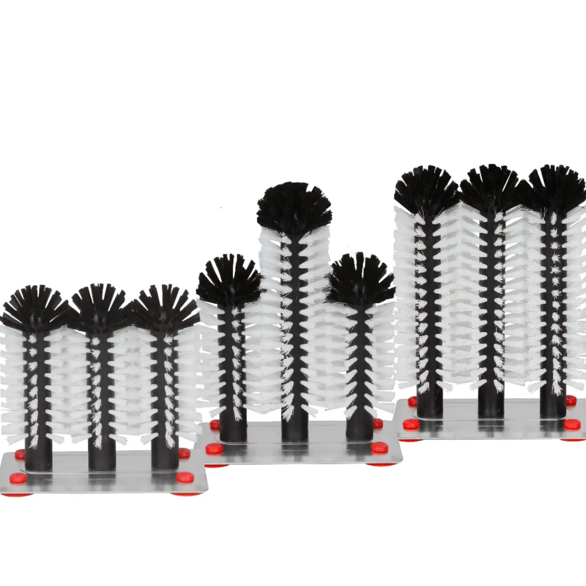 Best Glasspülbürste mit Metallboden | 3x18 cm Gläserspülbürsten