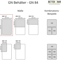 Discount GN 1/1 Behälter - Polypropylen - GN 84 | 15 cm Gastronomiebehälter (Gn)