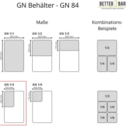 Best GN 1/4 Deckel - Polypropylen - GN 84 Gastronomiebehälter (Gn)