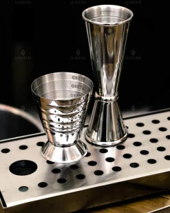 Online Japanischer Jigger | 30/60 ml - Silber Barmaß - Jigger