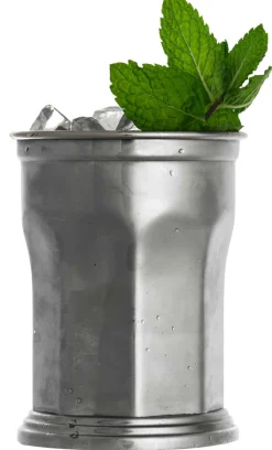 Best Julep Becher Oktagon | Silber - 390 ml Metall- Und Kupferbecher