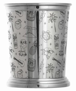Discount Julep Becher Tiki | Verziert - 400 ml Tiki Becher|Metall- Und Kupferbecher
