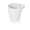 Hot Kaffeetasse konisch - stapelbar - Weiß | Porzellan - 250ml (6 Stk) Heißgetränke