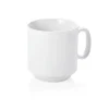 Best Kaffeetasse stapelbar | weiß - 300 ml (6 Stk) Heißgetränke