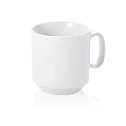 Best Kaffeetasse stapelbar | weiß - 300 ml (6 Stk) Heißgetränke