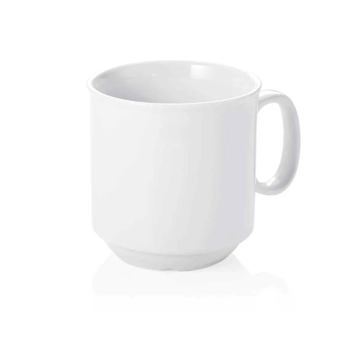 Best Kaffeetasse stapelbar | weiß - 300 ml (6 Stk) Heißgetränke